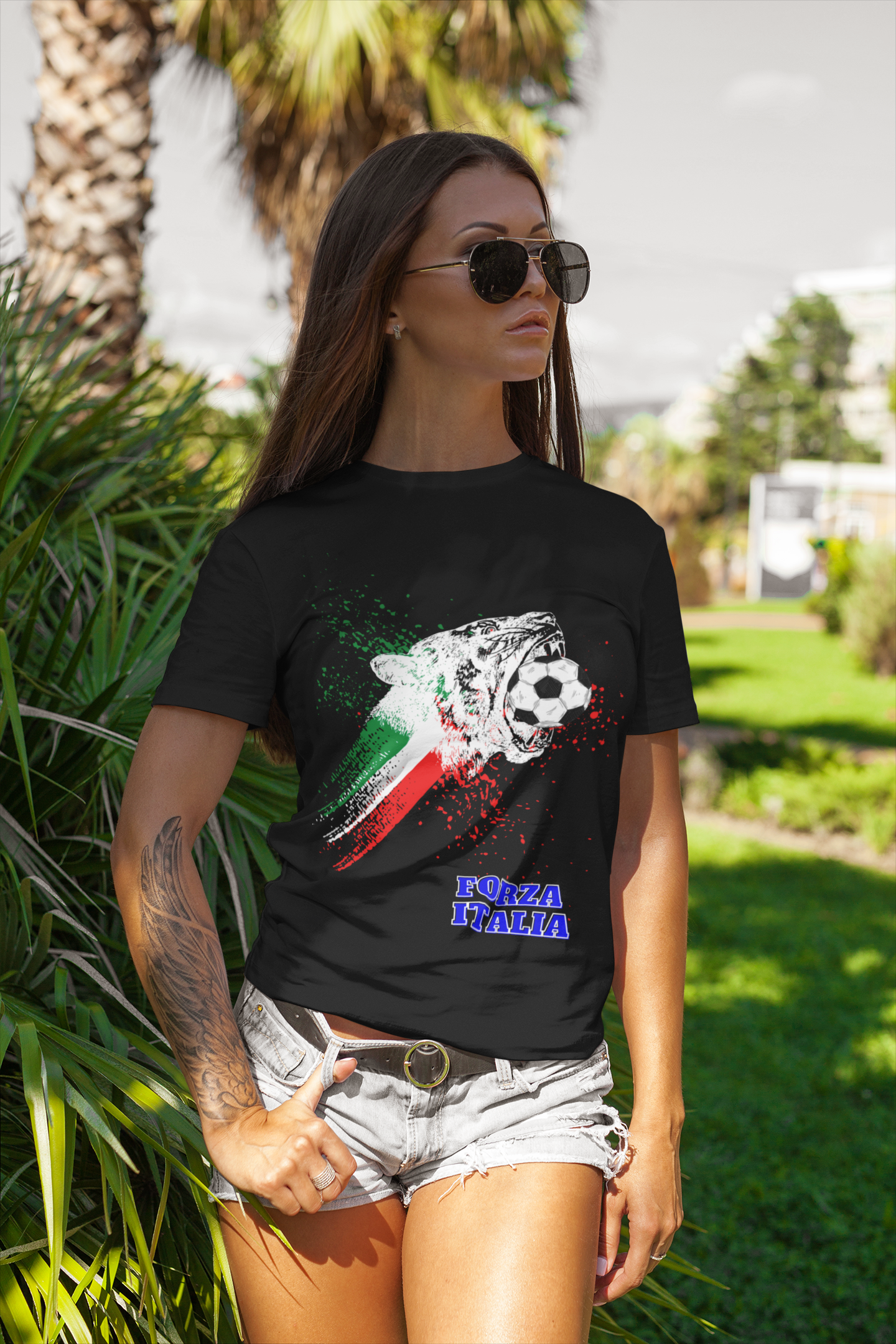 "FORZA ITALIA" Short-Sleeve Unisex T-Shirt