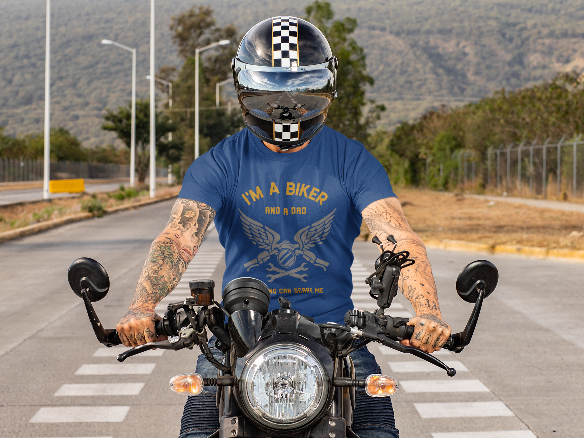 "I'm a biker and a dad" Short-Sleeve Unisex T-Shirt