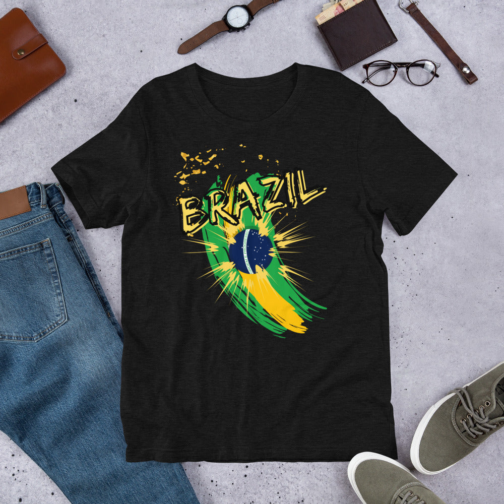 "BRAZIL FOOTBALL" Short-Sleeve Unisex T-Shirt