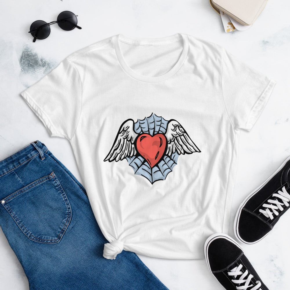 "Flying Heart" Women's short sleeve t-shirt